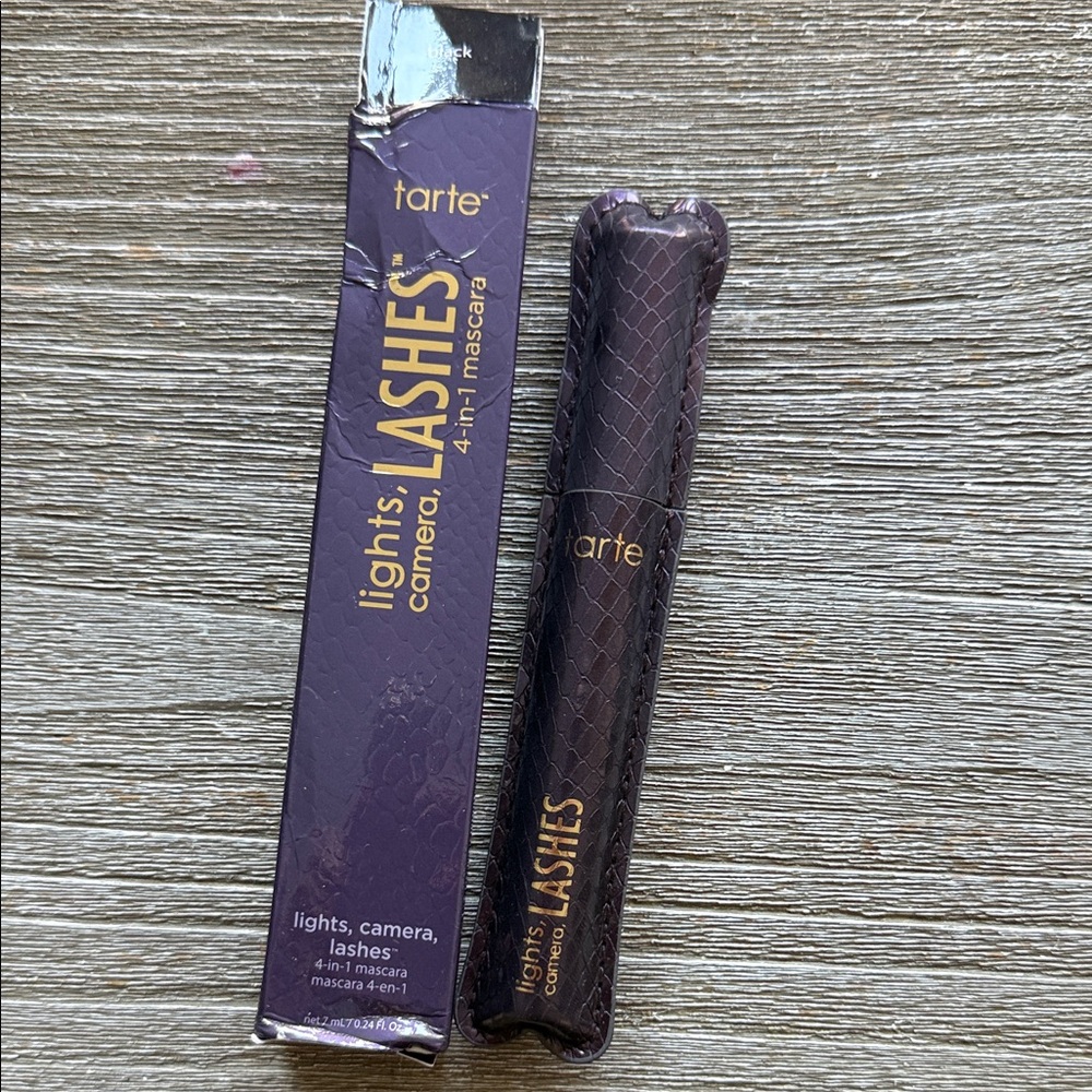 New in box Tarte Lights Camera Lashes 4 in 1 Mascara- Black